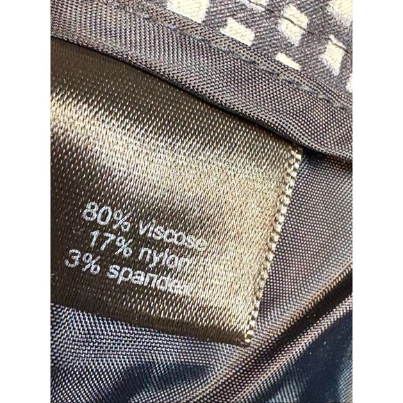 The Limited Ideal Stretch  ankle Pants – Black & White Geometric Print, Size 8 - Picture 3 of 6